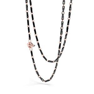 BARAKA Men's GC243281ROCN500002 Cyborg Ceramic Gold & Diamonds Necklace